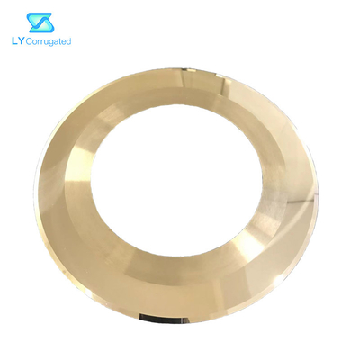 Χρυσή ντυμένη λεπίδα βολφραμίου 230X135X1.1 κυκλική γύρω από το μαχαίρι για Fosber Corrugator
