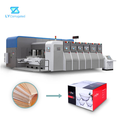 6 μηχανή εκτύπωσης Flexo χαρτονιού χρώματος 900mm × 2100mm που ταΐζει