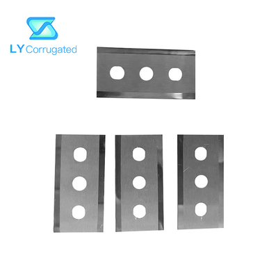 καρβίδιο τρία χάλυβα υψηλού άνθρακα 43x22x0.3mm Slitter τρυπών λεπίδα για την τυλίγοντας ταινία κοπής