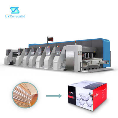 TUV Flexo μηχανή δύο χρώμα 5000KG Slotter εκτυπωτών για το κιβώτιο συσκευασίας κιβωτίων χαρτοκιβωτίων