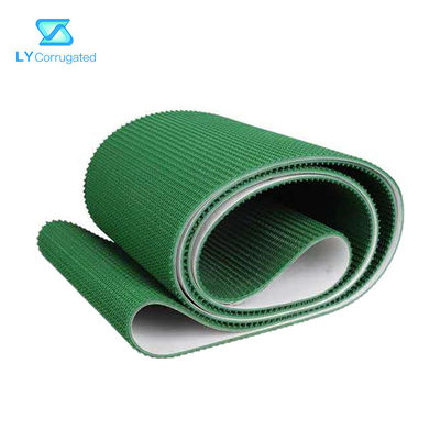 Πράσινο PVC ζαρωμένου χαρτονιού που κλίνει τη ζώνη μεταφορέων για τον αυτόματο στοιβαχτή καλαθιών