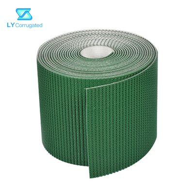 Corrugation 4.5mm μέρη μηχανών, πράσινη ζώνη μεταφορέων PVC 2 πτυχών