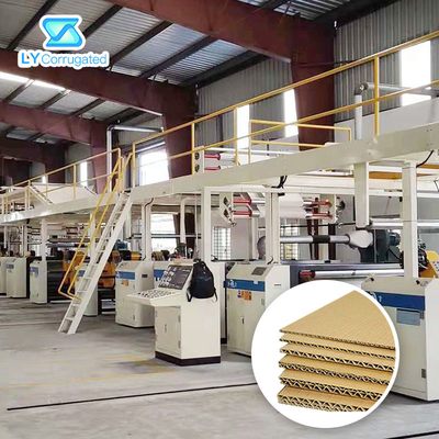 έλεγχος PLC μηχανών χαρτονιού 1800mm ζαρωμένος πλήρως αυτόματος